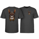 POWELL ANDY ANDERSON HERON SKULL TEE CHARCOAL HEATHER 【 パウエル アンディー・アンダソン ヘロン スカル チャコール ヘザー Tシャツ 】