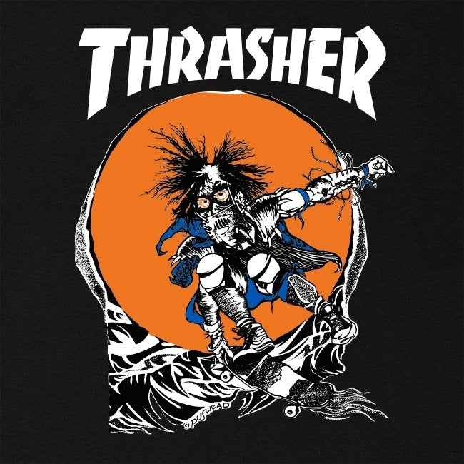 THRASHER SKATE OUTLAW T-SHIRTS BLACK 【 スラッシャー スケート アウトロウ Tシャツ ブラック 】