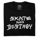 THRASHER SKATE AND DESTROY BLACK T-SHIRTS 【 スラッシャー スケート アンド デストロイ ブラック Tシャツ 】