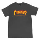 THRASHER FLAME LOGO CHARCOAL GRAY T-SHIRTS 【 スラッシャー フレーム ロゴ チャコール グレイ Tシャツ 】