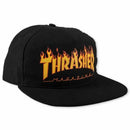 THRASHER FLAME SNAPBACK BLACK 【 スラッシャー フレーム スナップバック ブラック 】