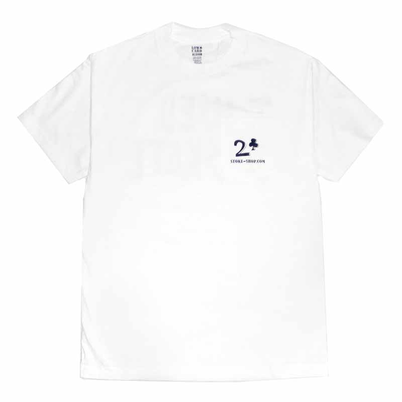 LOWCARD x STOKE COLLABO POCKET T-SHIRTS WHITE【 ローカード x ストーク コラボ ポケット Tシャツ 】