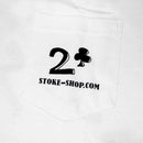 LOWCARD x STOKE COLLABO POCKET T-SHIRTS WHITE【 ローカード x ストーク コラボ ポケット Tシャツ 】