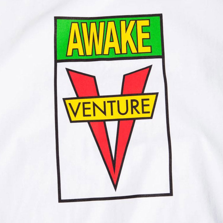 VENTURE AWAKE T-SHIRTS WHITE / GREEN  / YELLOW【 ベンチャー アウェイク Tシャツ ホワイト グリーン イエロー 】