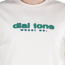 DIAL TONE WHEEL CO. TRADEMARK NATURAL 【 ダイアル トーン トレードマーク Tシャツ ナチュラル 】