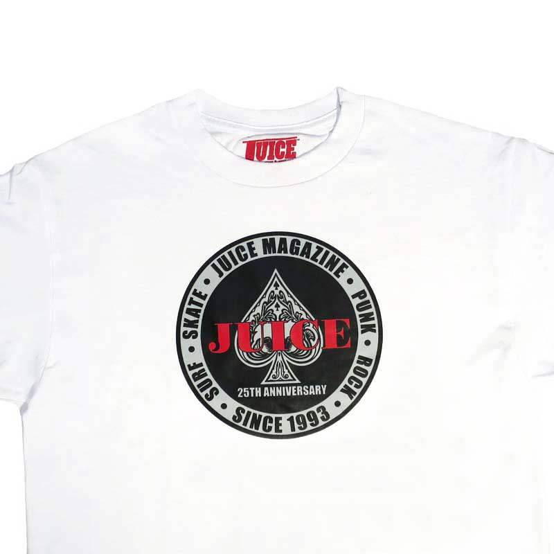 JUICE SPADE CIRCLE LOGO T-SHIRT WHITE 【 ジュース スペード サークル ロゴ Tシャツ ホワイト 】
