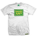 SHAKE JUNT WUSSUP T-SHIRTS WHITE 【 シェイクジャント ワッツアップ ホワイト Tシャツ 】