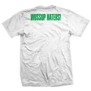 SHAKE JUNT WUSSUP T-SHIRTS WHITE 【 シェイクジャント ワッツアップ ホワイト Tシャツ 】