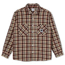 POLAR SKATE CO. FLANNEL SHIRT BROWN【 ポーラー スケート フランネル シャツ ブラウン】