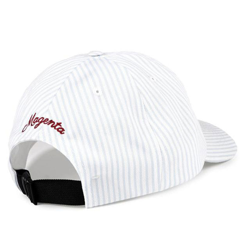 MAGENTA STRIPED DAD HAT BLUE 【 マゼンタ ストライプド ダッド ハット ブルー 】