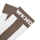 WKND BASEBALL SOCKS WHITE / GREY 【 ウィークエンド ベースボール ソックス ホワイト / グレー 】