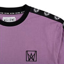 WELCOME CHALICE TAPED LONG SLEEVE TEE GRAPE/BLACK 【 ウェルカム チャリス テープ ロングスリーブ Tシャツ 長袖 】