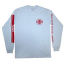 ACE TRUCKS RETRO JERSEY LONG SLEEVE T-SHIRT POWDER BLUE  【 エース レトロ ジャージー ロング スリーブ Tシャツ パウダー ブルー 長袖 】