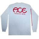 ACE TRUCKS RETRO JERSEY LONG SLEEVE T-SHIRT POWDER BLUE  【 エース レトロ ジャージー ロング スリーブ Tシャツ パウダー ブルー 長袖 】