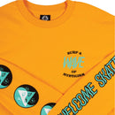 WELCOME WAVES LONG SLEEVE TEE GOLD 【 ウェルカム ウェーブ ロングスリーブ Tシャツ 長袖 】