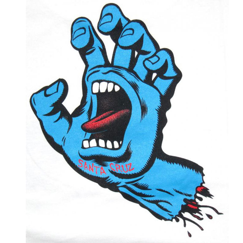 SANTA CRUZ SCREAMINIG HAND REGULAR T-SHIRTS WHITE 【 サンタクルーズ スクリーミング ハンド レギュラー ホワイト Tシャツ 】