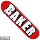 BAKER BRAND LOGO WHITE DECK 8.125 【 ベイカー ブランド ロゴ ホワイト デッキ 】
