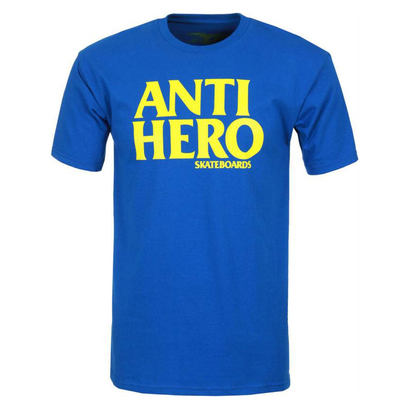 ANTI HERO BLACK HERO T-SHIRTS ROYAL / YELLOW 【 アンタイヒーロー ブラック ヒーロー Tシャツ ロイヤル イエロー 】