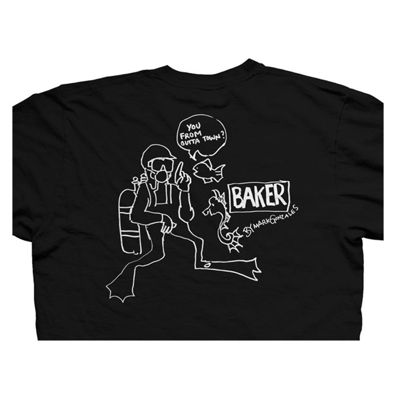 BAKER GONZ T-SHIRTS BLACK 【 ベイカー ゴンズ ブラック Tシャツ 】