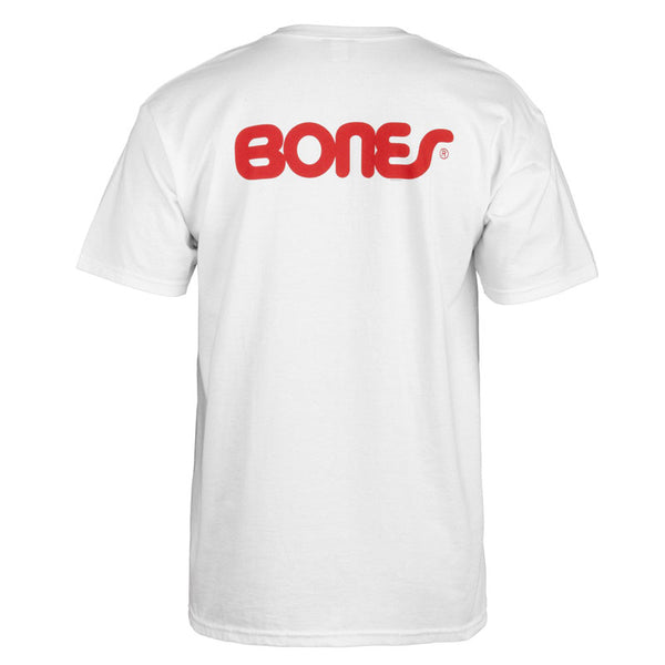 ボーンTシャツ BONES T-SHIRT ボーンズ Tシャツ SWISS TEXT BLACK スケート