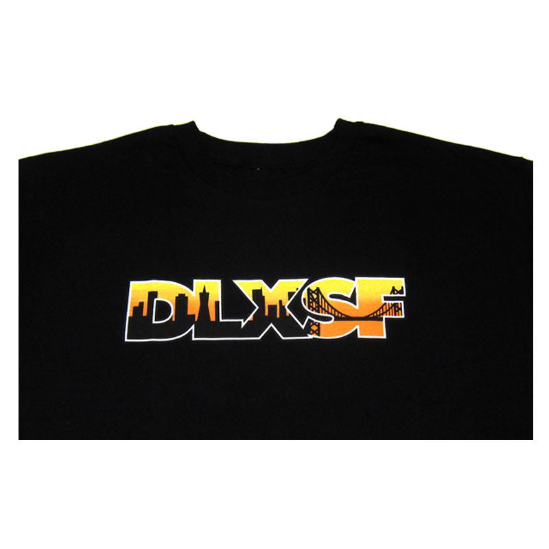 DLXSF SKYLINE T-SHIRTS BLACK x ORANGE 【 デラックス スカイライン Tシャツ ブラック オレンジ 】