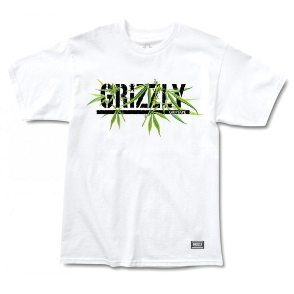GRIZZLY SEEDS STAMP WHITE T-SHIRTS 【 グリズリー シード スタンプ ホワイト Tシャツ 】