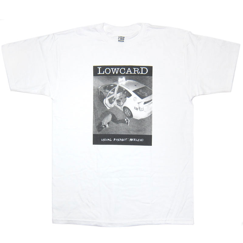 LOWCARD USUAL SUSPECTS T-SHIRTS WHITE 【 ローカード ユージアル サスペクト Tシャツ ホワイト 】