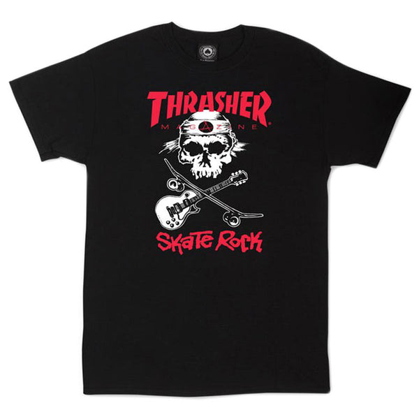 THRASHER SKATE ROCK BLACK T-SHIRTS 【 スラッシャー スケート ロック 
