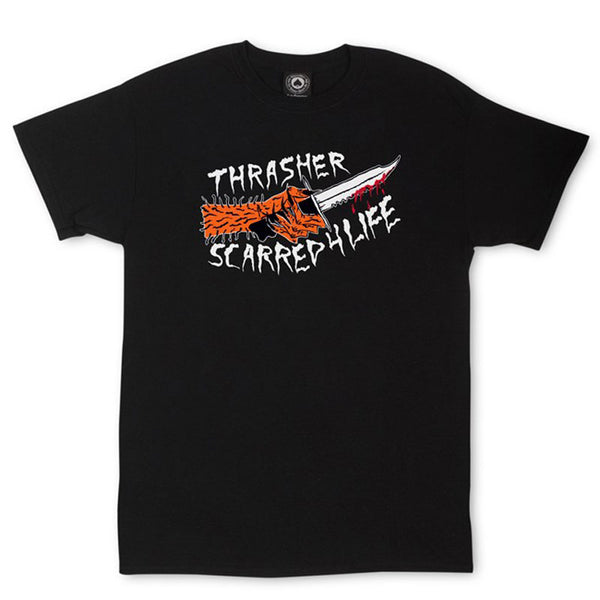 THRASHER SCARRED BLACK T-SHIRTS 【 スラッシャー スカード ブラック Tシャツ 】