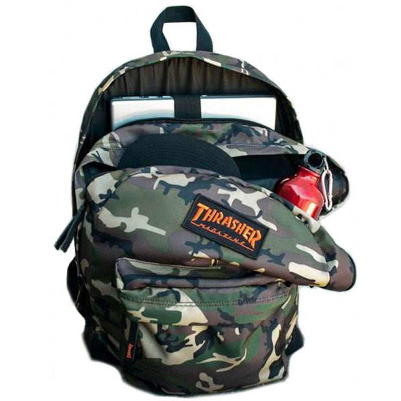 THRASHER MAGAZINE LOGO BACKPACK CAMO 【 スラッシャー マガジン ロゴ