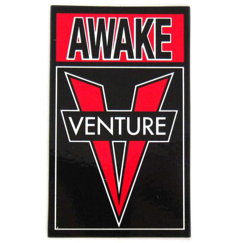 VENTURE AWAKE STICKER BLACK x RED 【 ベンチャー アウェイク ステッカー ブラック レッド 】