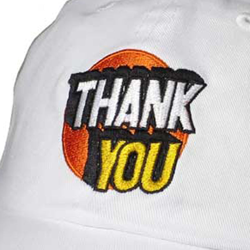 THANK YOU SKATE CO.  SPOT ON DAD HAT WHITE【 サンキュー スポット オン ダッド ハット ホワイト 】