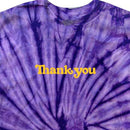 THANK YOU SKATE CO. CENTER LOGO TIE DYE S/S TEE PURPLE【 サンキュー センター ロゴ タイ ダイ パープル 】