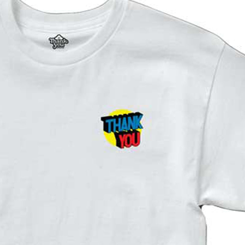 THANK YOU SKATE CO. SPOT ON S/S TEE WHITE【 サンキュー スポット オン ティー ホワイト 】