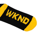 WKND STRIPE SOCKS BLACK【 ウィークエンド ストライプ ソックス ブラック 】