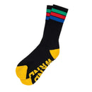 WKND STRIPE SOCKS BLACK【 ウィークエンド ストライプ ソックス ブラック 】