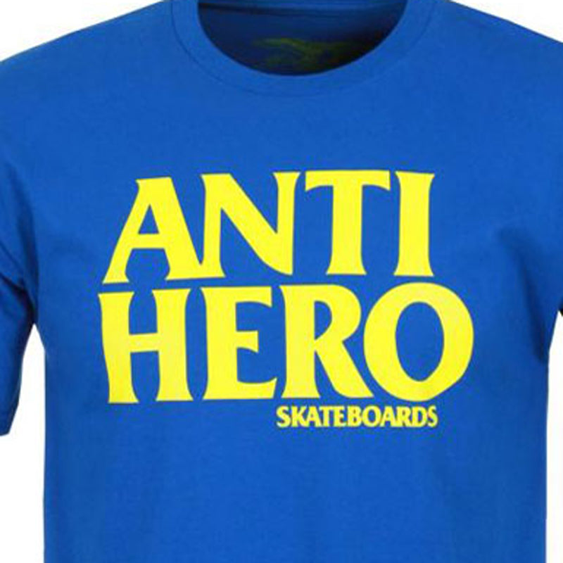 ANTI HERO BLACK HERO T-SHIRTS ROYAL / YELLOW 【 アンタイヒーロー ブラック ヒーロー Tシャツ ロイヤル イエロー 】