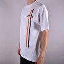 BRONSON RACING STRIPES T-SHIRT WHITE 【 ブロンソン レーシング ストライプ Tシャツ ホワイト 】