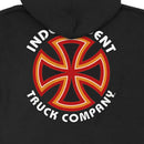 INDEPENDENT BAUHAUS CROSS ZIP HOODED BLACK 【 インディペンデント バウハウス クロスジップ フーディー 】