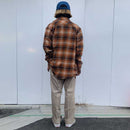 CARHARTT RUGGED FLEX RELAXED FIT FRANNEL LONG SLEEVE SNAP PLAID SHIRT COPPER【 カーハート リラックス フィット フランネル シャツ