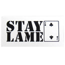 LOWCARD STAY LAME STICKER WHITE MEDIUM 【 ローカード ステイ ラメ ステッカー ホワイト ミディアム 】