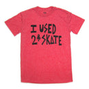LOWCARD I USED TO SKATE YOUTH T-SHIRTS RED 【 ローカード アイ ユーズド トゥー スケート ユース Tシャツ レッド 】
