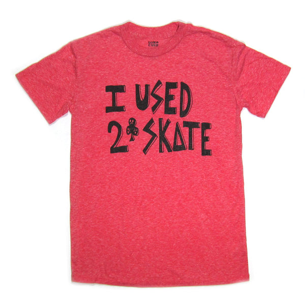 LOWCARD I USED TO SKATE YOUTH T-SHIRTS RED 【 ローカード アイ ユーズド トゥー スケート ユース Tシャツ レッド 】