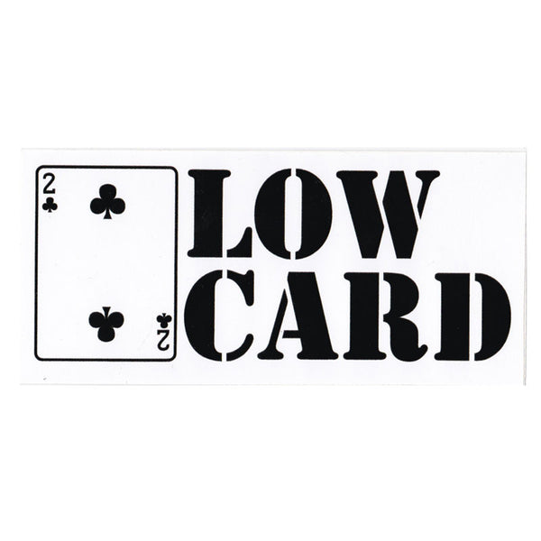 LOWCARD LOGO STICKER LARGE WHITE 【 ローカード ロゴ ステッカー