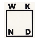WKND LOGO CLEAR STICKER BLACK 【 ウィークエンド ロゴ クリア ステッカー ブラック 】