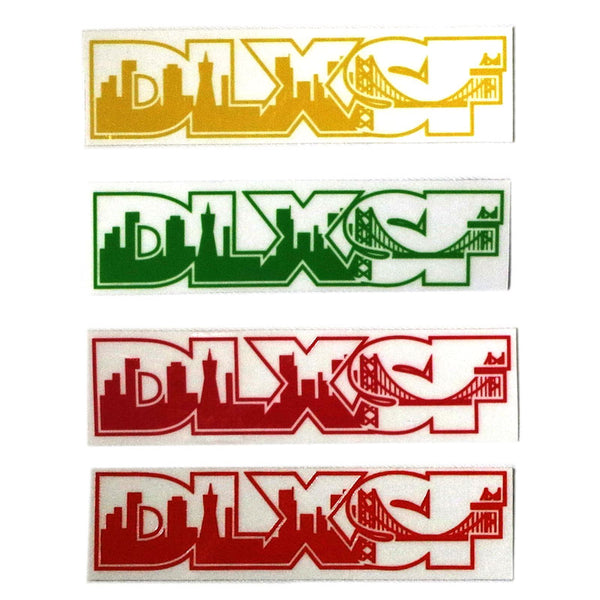 DLXSF SKYLINE CLEAR BASE STICKER SMALL 【 デラックス スカイライン クリア ベース ステッカー スモール 】