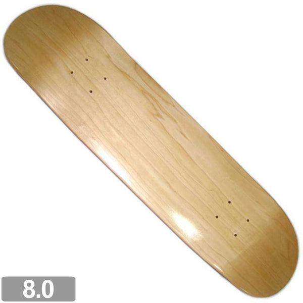 BLANK DECK 8.0 インチ ナチュラル 【 高品質 ブランク デッキ スケートボード 】