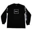 HUF DOMESTIC LONG SLEEVE TEE BLACK  【 ハフ ドメスティック ロング スリーブ T-シャツ ブラック 長袖 】