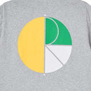 POLAR SKATE CO. 3TONE FILL LOGO TEE SPORTS GREY YELLOW 【 ポーラー 3トーン フィル ロゴ Tシャツ スポーツ グレー 】