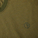 POLAR SKATE CO. DIZZY STRIPE TEE ARMY GREEN 【 ポーラー ディジー ストライプ Tシャツ アーミー グリーン 】